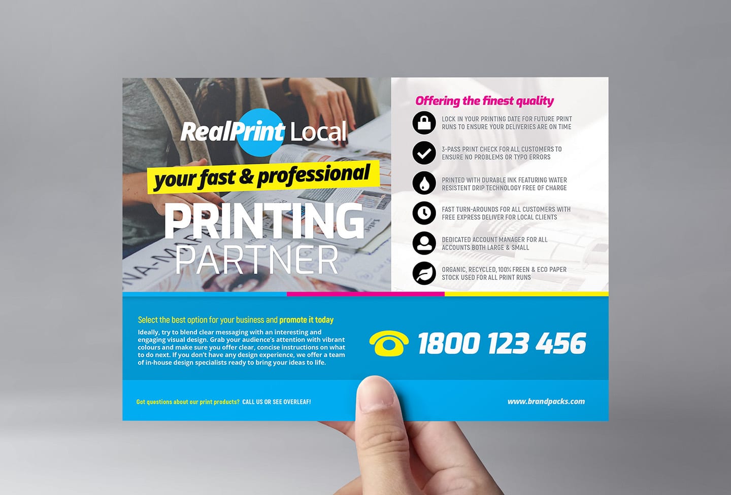 Print Shop Flyer Template - PSD, Ai & Vector - BrandPacks Throughout Flyer Templates For Small Business