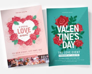 Valentine's Day Poster Templates