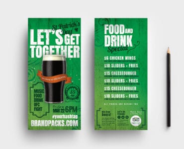 St. Patrick's Day DL Card Templates