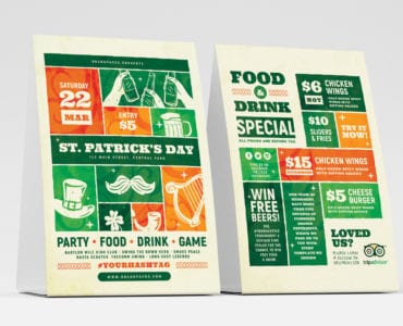 St. Patrick's Day Table Tent Templates
