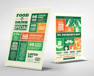St. Patrick's Day Table Tent Template