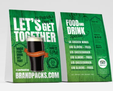 St. Patrick's Day Table Tent Template