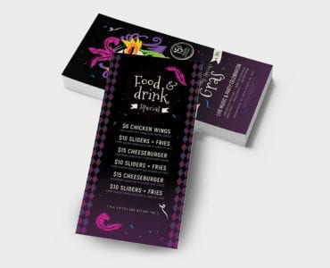 Traditional Mardi Gras DL Card Template