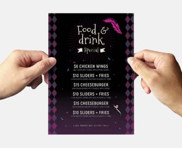 Traditional Mardi Gras Flyer Template