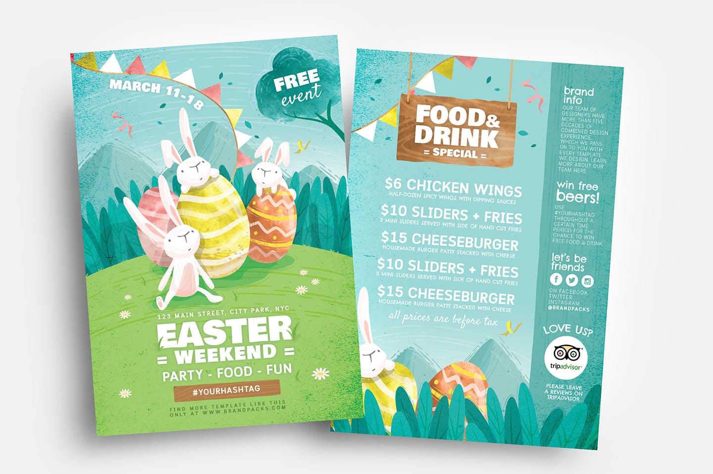 Easter Flyer Templates in Vector & PSD