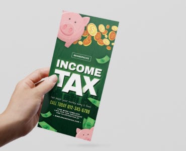 Income Tax DL Card Templates