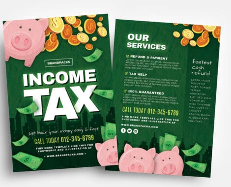 Income Tax Flyer Templates