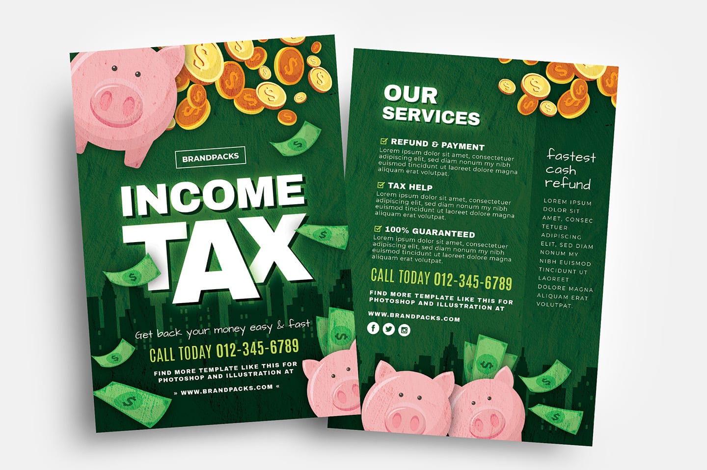 Tax Flyer Templates PSD, Ai & Vector BrandPacks