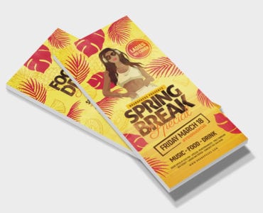 Spring Break DL Card Template