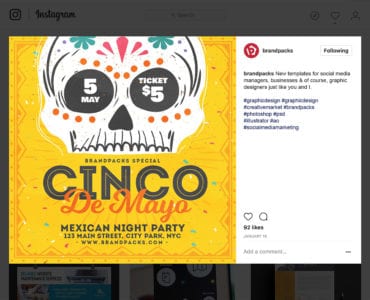 Cinco de Mayo Instagram Banner Templates