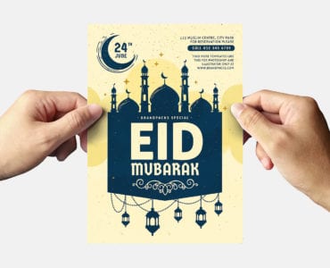 Eid Flyer Template Back