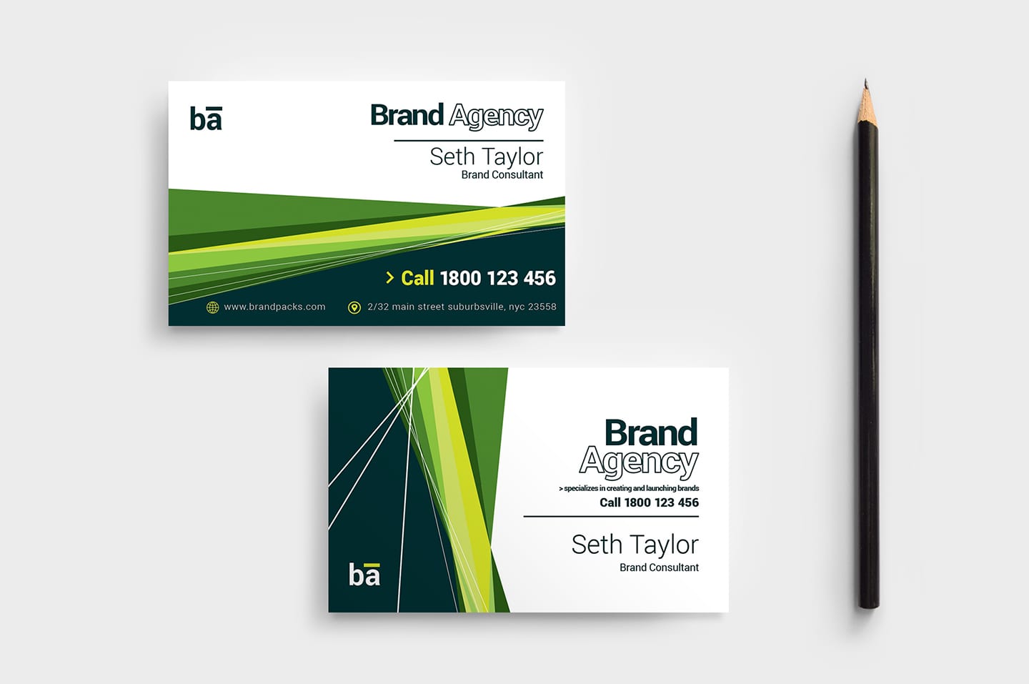 Brand Agency Business Card Template