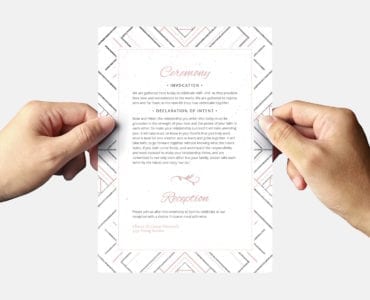 Modern Wedding Invitation Flyer Template
