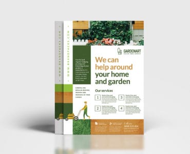 A4 Landscaper Flyer/Poster Template in PSD & Vector