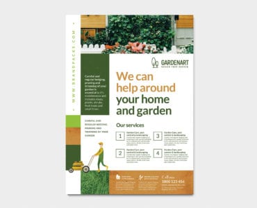 A4 Landscaper Flyer/Poster Template in PSD & Vector