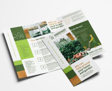 Landscaper Tri-Fold Brochure Template
