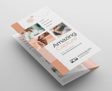 Photography Service Tri-Fold Brochure Template (Front)