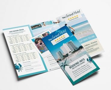 Hotel Tri-Fold Brochure Template