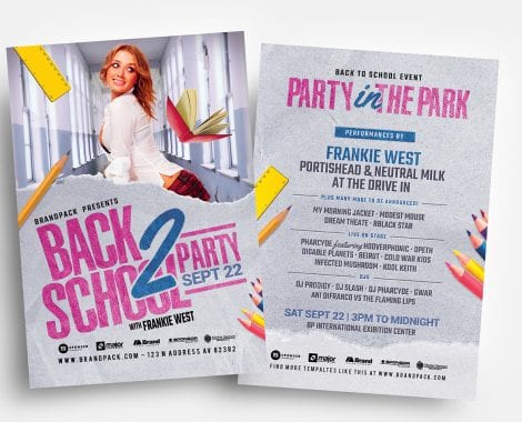 Back to School Flyer Templates