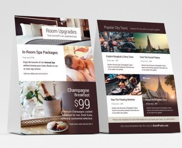 Hotel Table Tent Templates
