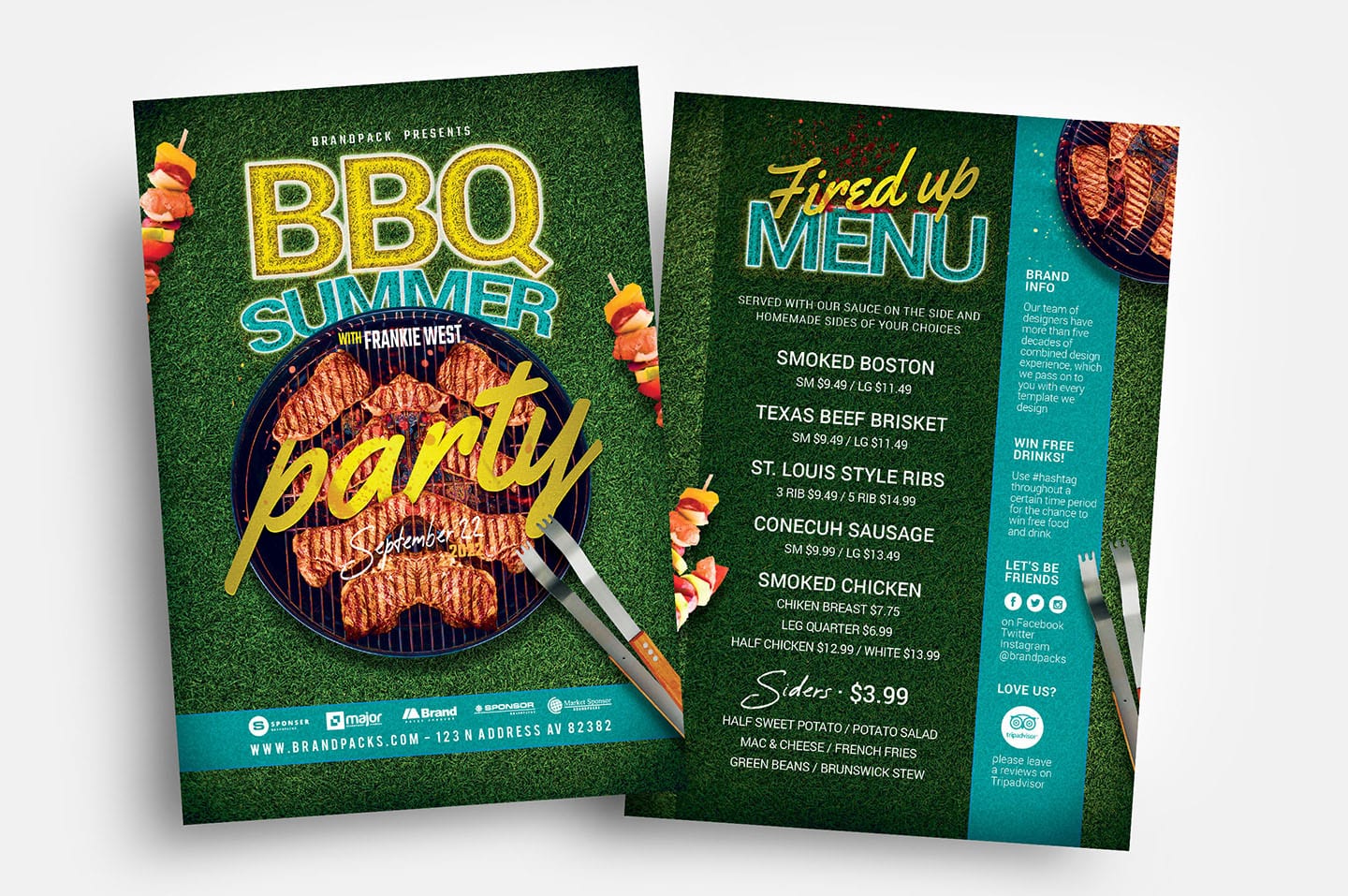 BBQ Party Flyer Templates - PSD, Ai & Vector - BrandPacks With Regard To Cookout Flyer Template