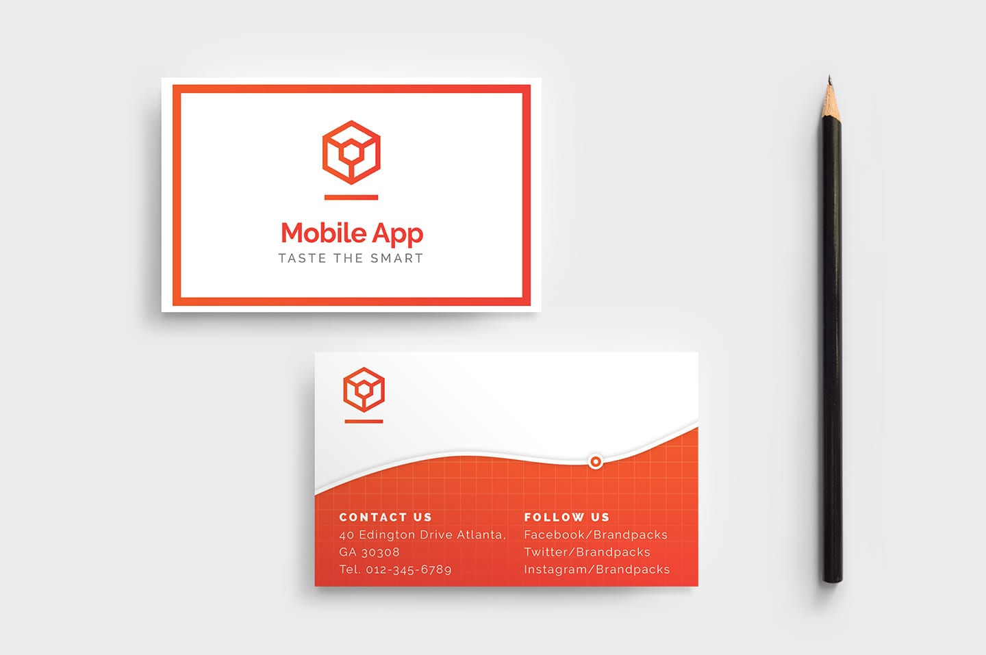 Mobile App Business Card Template