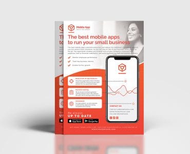 Mobile App Poster/Flyer/Advertisement Template