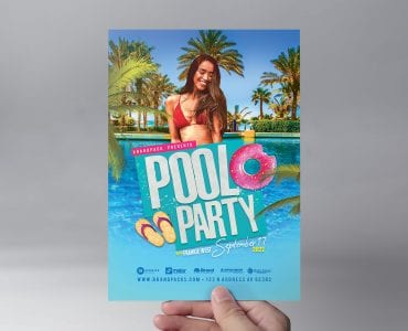 Pool Party Flyer Template (Front)
