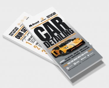 Car Detailing DL Card Template (Front)