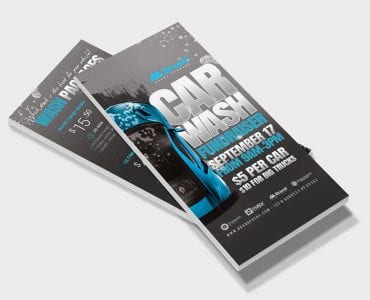 Car Wash Fundraiser DL Card Template (front)