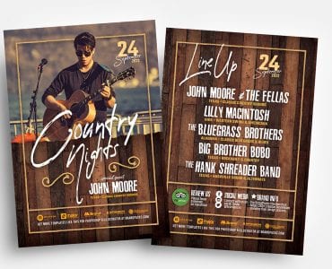 Country & Western Flyer Templates