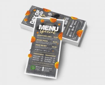 Day of The Dead Party Flyer Template (DL Flyer Back)