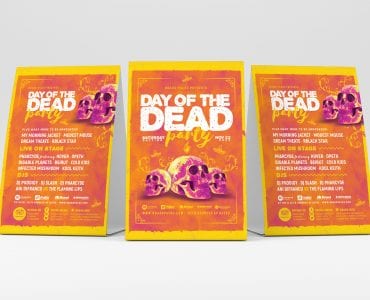 Day of The Dead Table Tent Templates