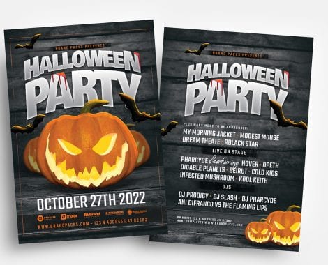 Halloween Party Flyer Templates