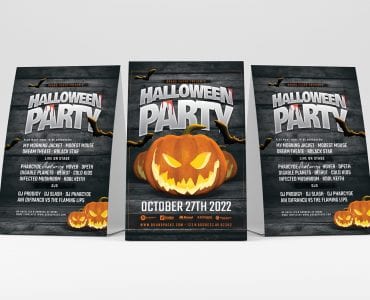 Halloween Party Flyer Template (Table Tent)