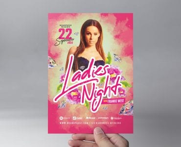 Ladies Night Flyer Template (Front)