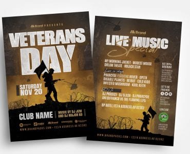 Veterans Day Flyer Templates