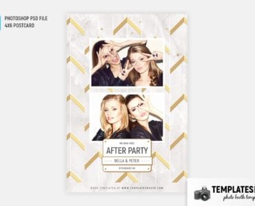 After Party Photo Booth Template (4x6 postcard)