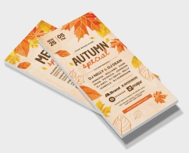 Autumn DL Card Template (Front)