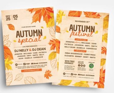 Autumn Flyer Templates