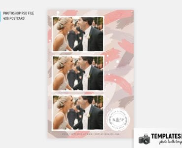 Brushed Chic Photo Booth Template (4x6 postcard)