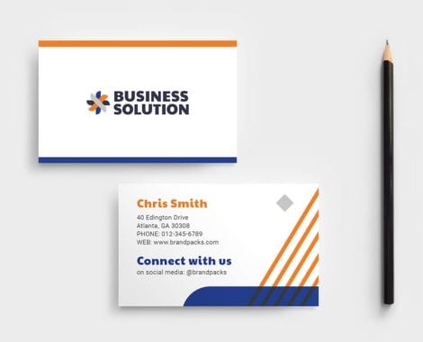 Corporate Event Business Card Template