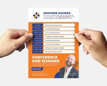 Corporate Event Flyer Template (back)