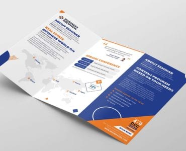 Corporate Event Tri-Fold Brochure Template (inside)