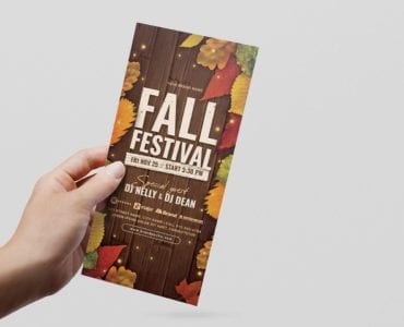 Fall Festival DL Card Template (Front)