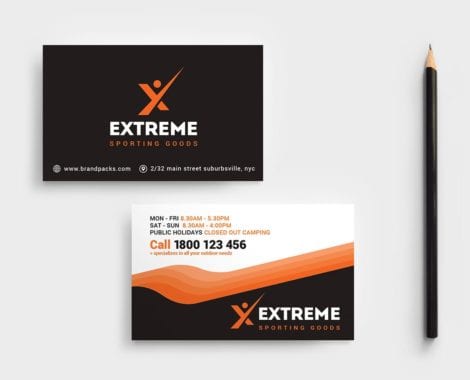 Sports Outlet Business Card Template