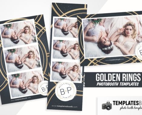 Golden Rings Photo Booth Template