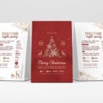 Ornate Christmas Flyer Table Tent Templates