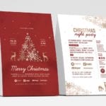 Ornate Christmas Flyer Table Tent Templates (front)