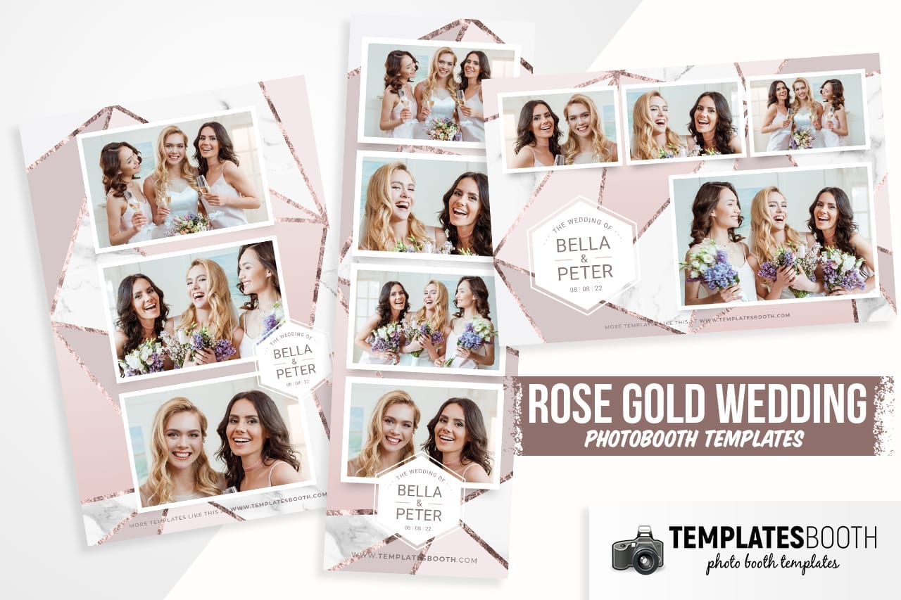 Rose Gold Photo Booth Template Brandpacks